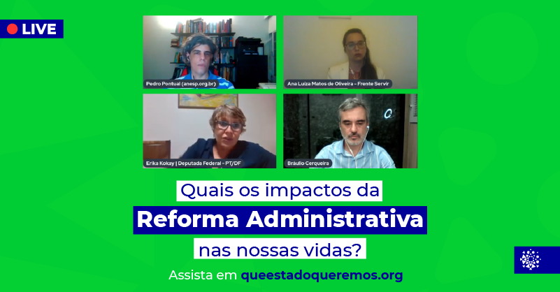 Live discute impactos da reforma administrativa